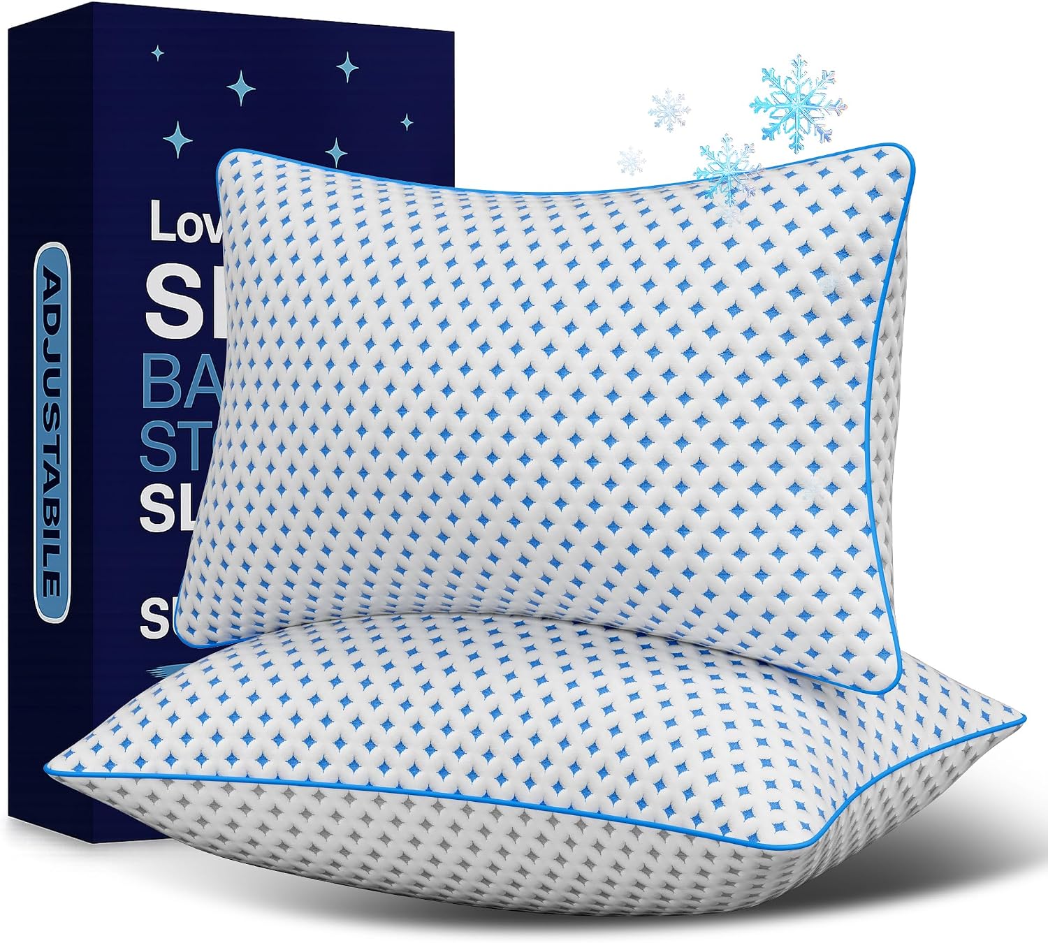 Two King Memory Foam Pillows