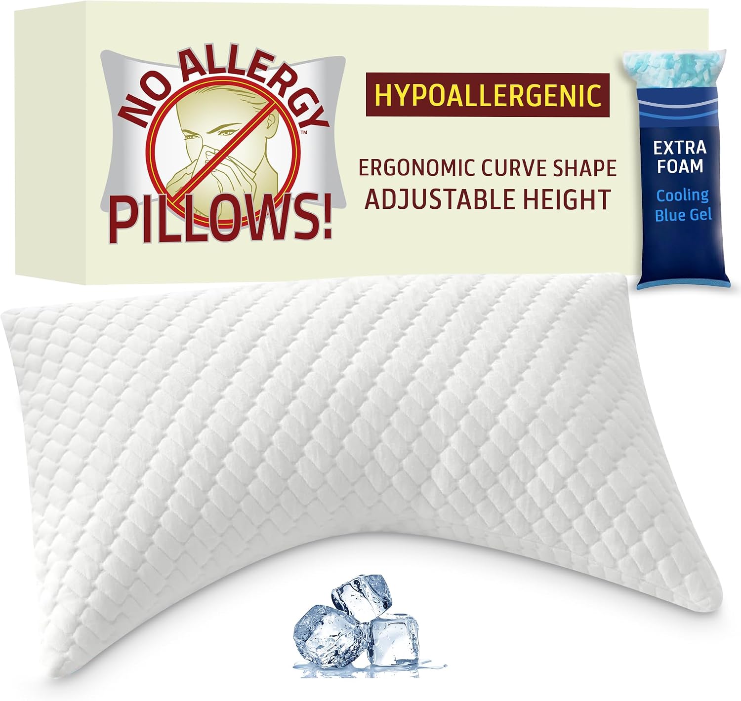 Adjustable Curved Side Sleeper Pillow